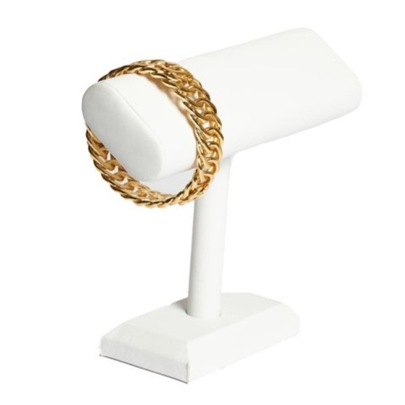 CHANEL 3P CoCo Mark Chain Bangle Gold Plated Bracelet - Picture 8 of 10